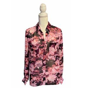 Robert Rodriguez Leslie Floral Popover Blouse Size Medium